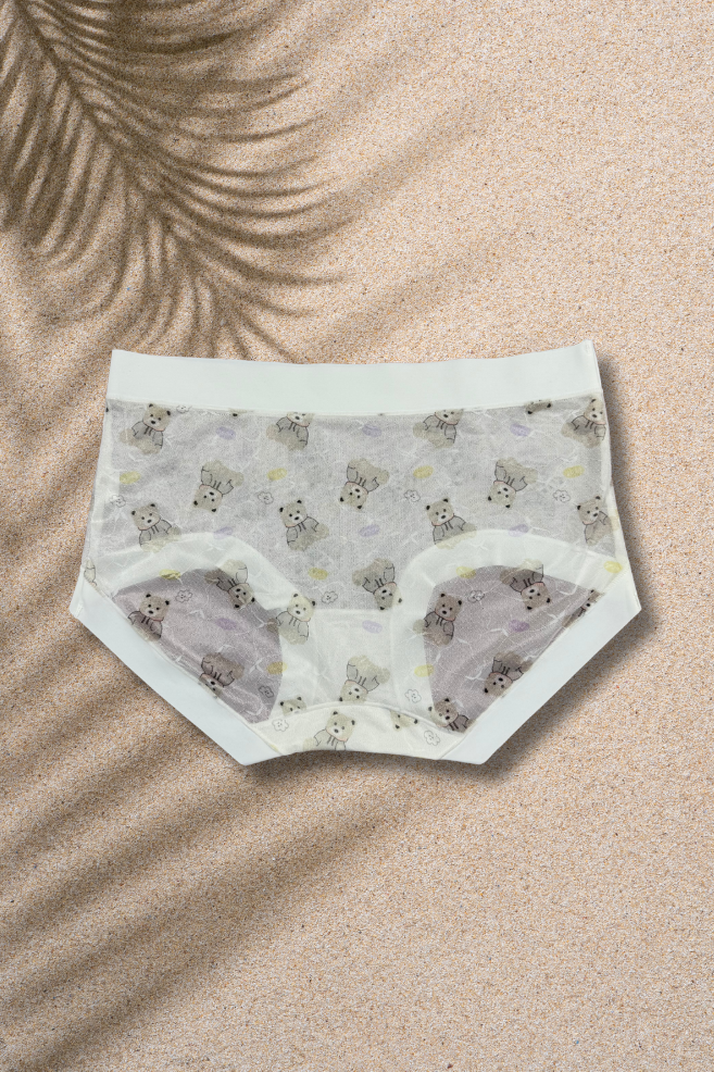 M & L Size | Limited Edition Seamless Panda Print Air Panties | Super Thin, Breathable & Full Coverage