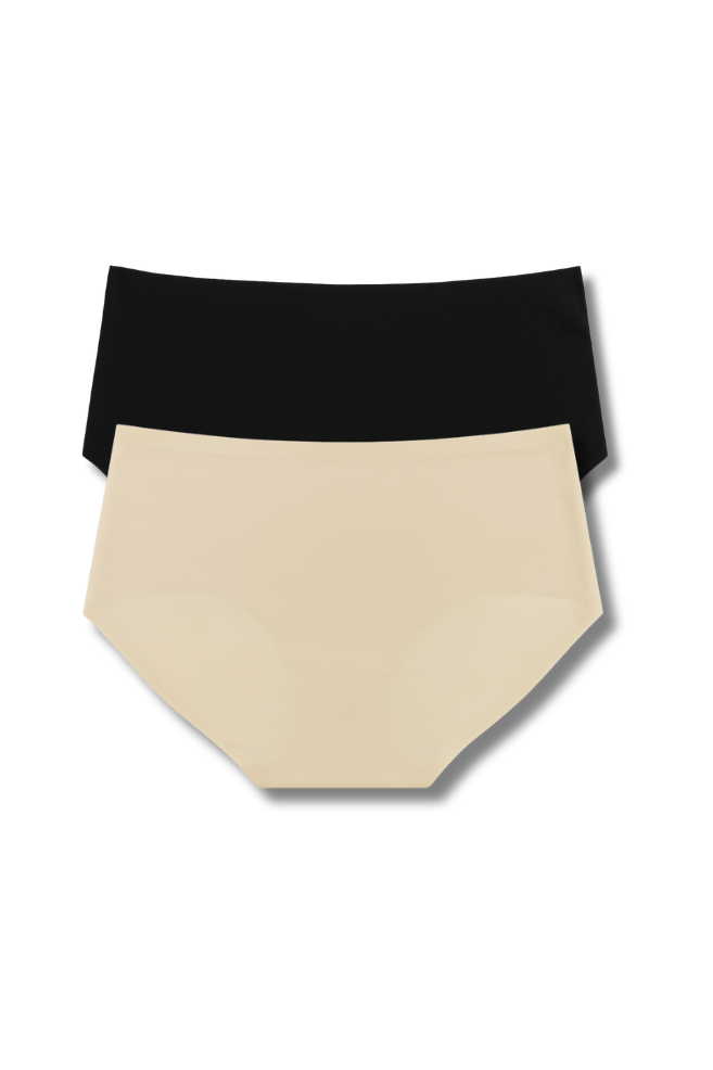 XL-2XL Seamless Panty Pack of 2 for Women | Super Stretchable, Lightweight, Mid-Rise Hipster | Daily Wear Comfort