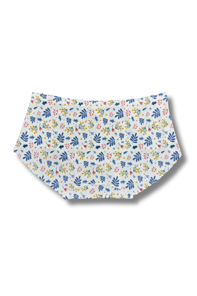 (Fits M–L)Seamless Printed Panties 👙 | Mid-Rise Hipster | Super Stretchable Comfort (Pack of 2)