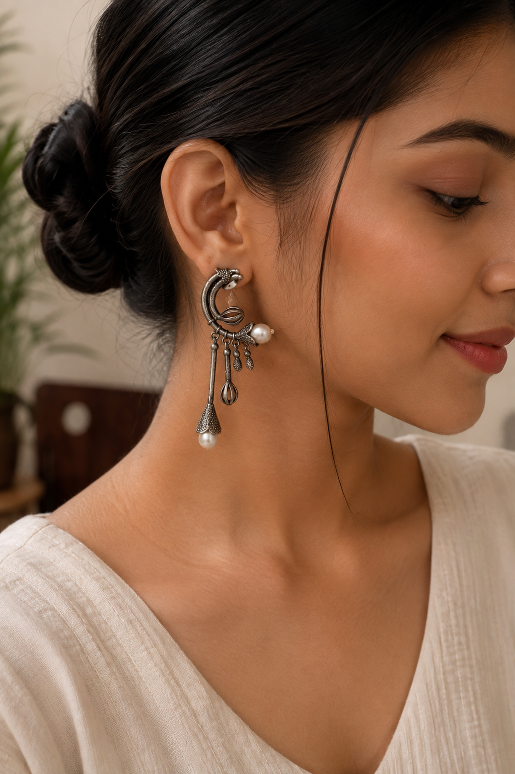 Kamalika Pearl Drop Earrings