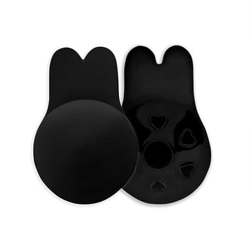 Invisible Rabbit Ear Push-Up Bra | Black (1 Pair)