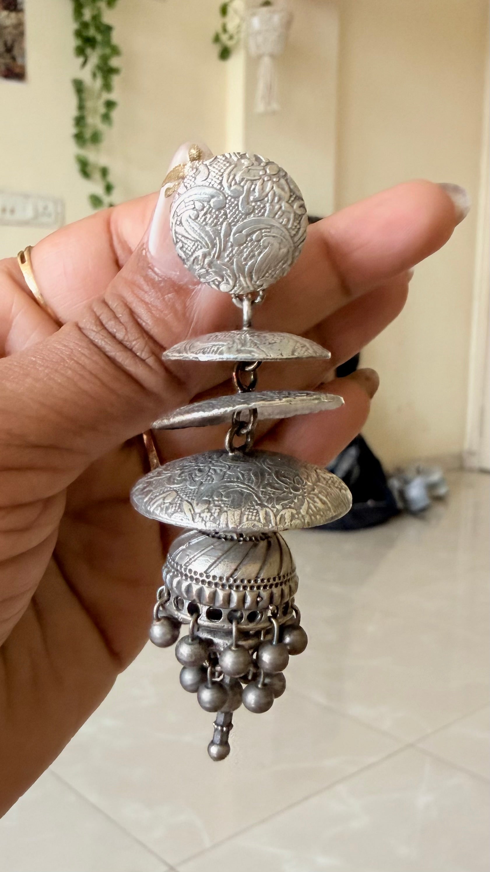 Rajwadi Chandni Jhumkas