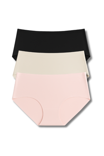 XL-2XL Seamless Panty Pack of 3 for Women | Super Stretchable, Lightweight, Mid-Rise Hipster | Daily Wear Comfort