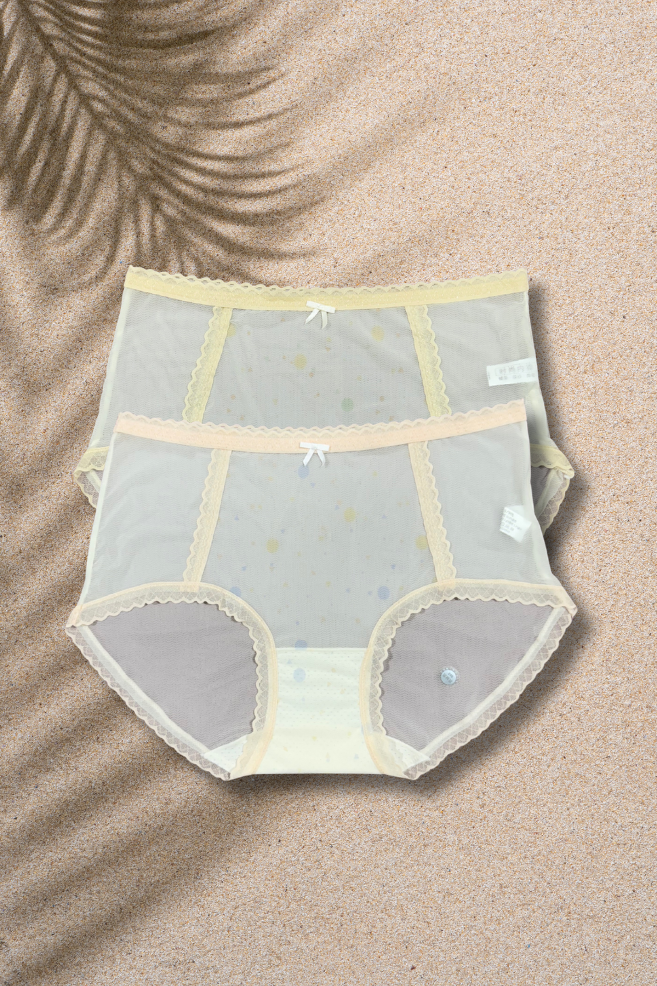 M & L Size | Seamless Air Panty for Women | Ultra-Thin, Breathable & Quick Dry | Cute Bow Design