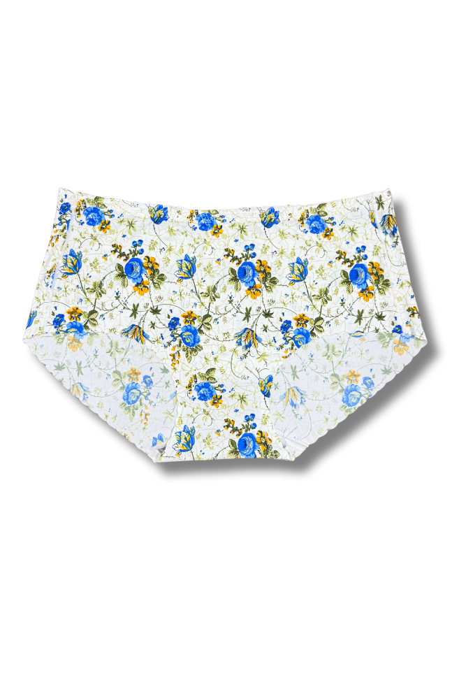 Plus Size Seamless Printed Panties 👙 | Mid-Rise Hipster | Super Stretchable Comfort (2XL/3XL, Pack of 2)