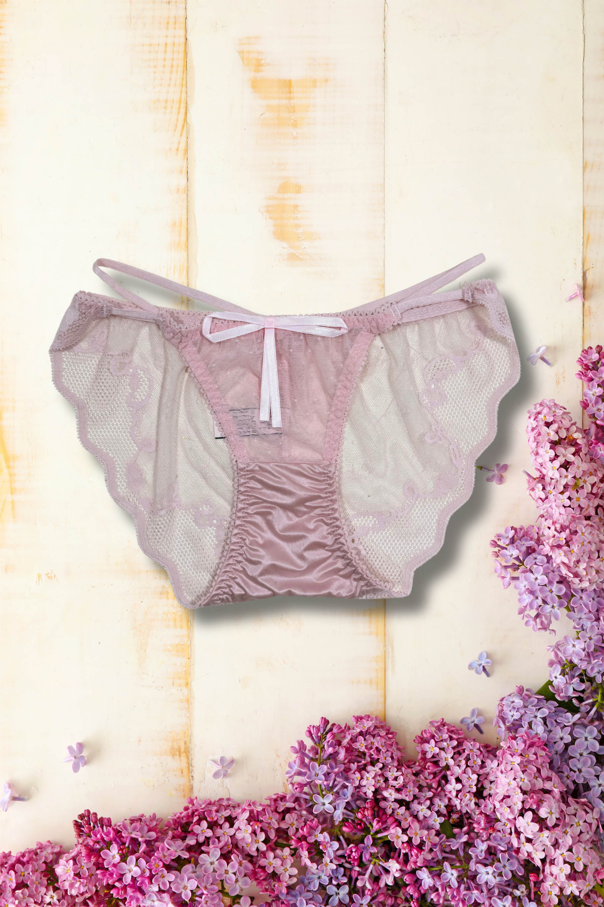 S/M Lace Temptation Intimate Wear | Fancy Stretchy Mesh Panty | 1 PC Pack