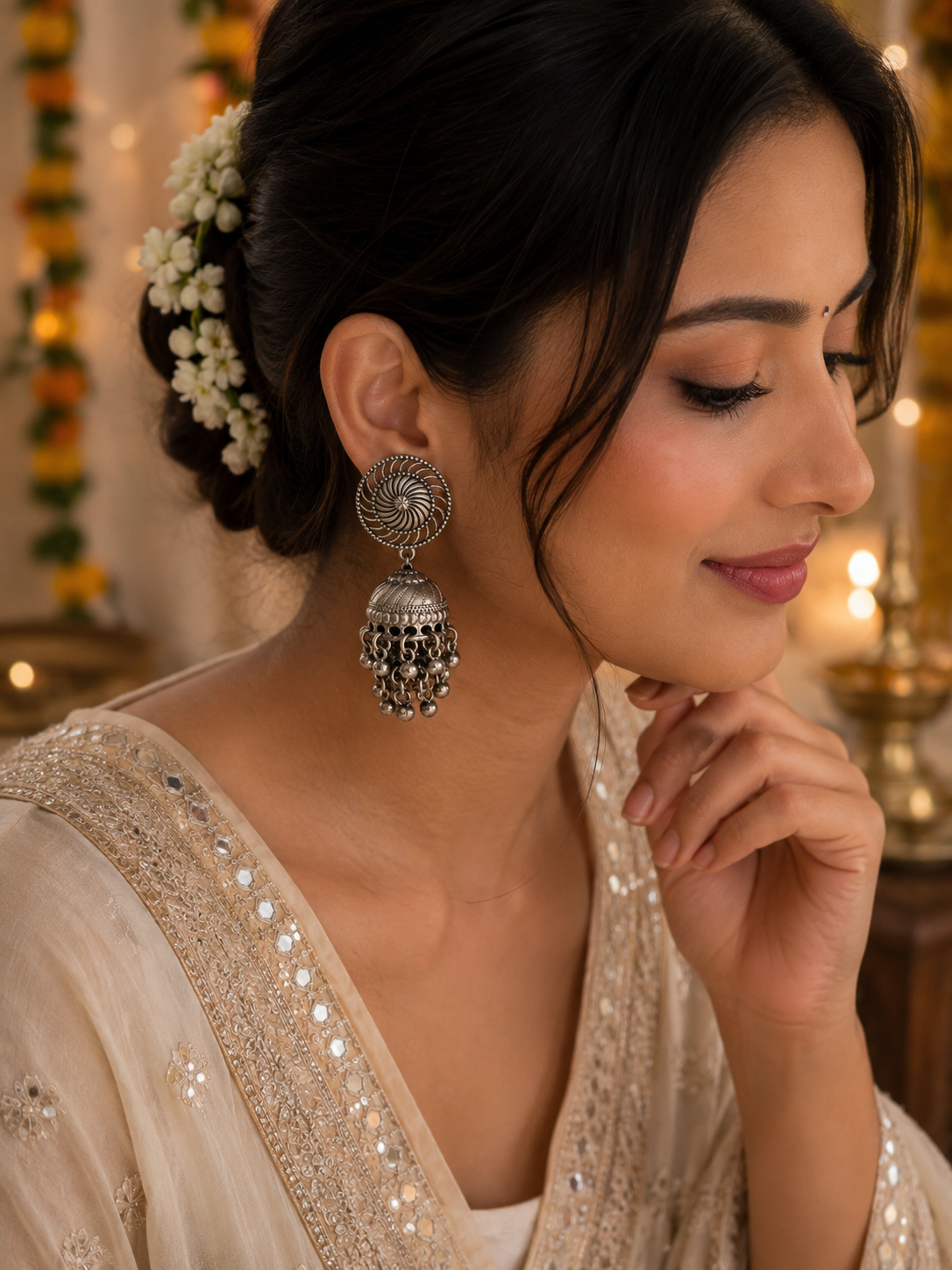 Surya Phool Jhumkas