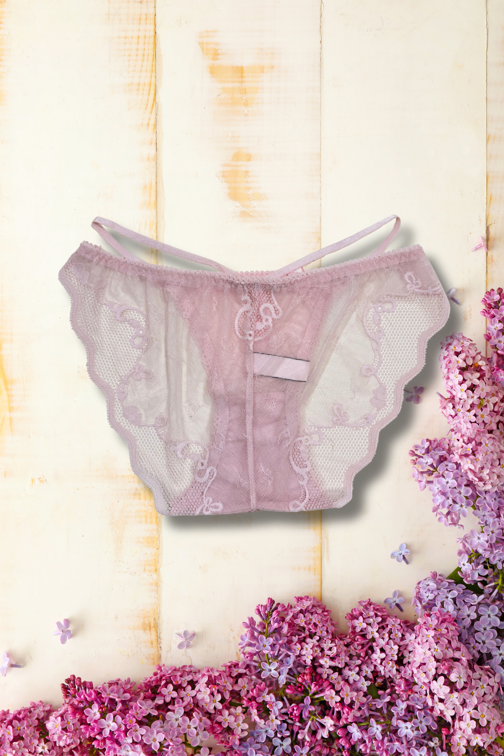 S/M Lace Temptation Intimate Wear | Fancy Stretchy Mesh Panty | 1 PC Pack