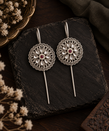 Lotus Bloom Statement Earcuffs