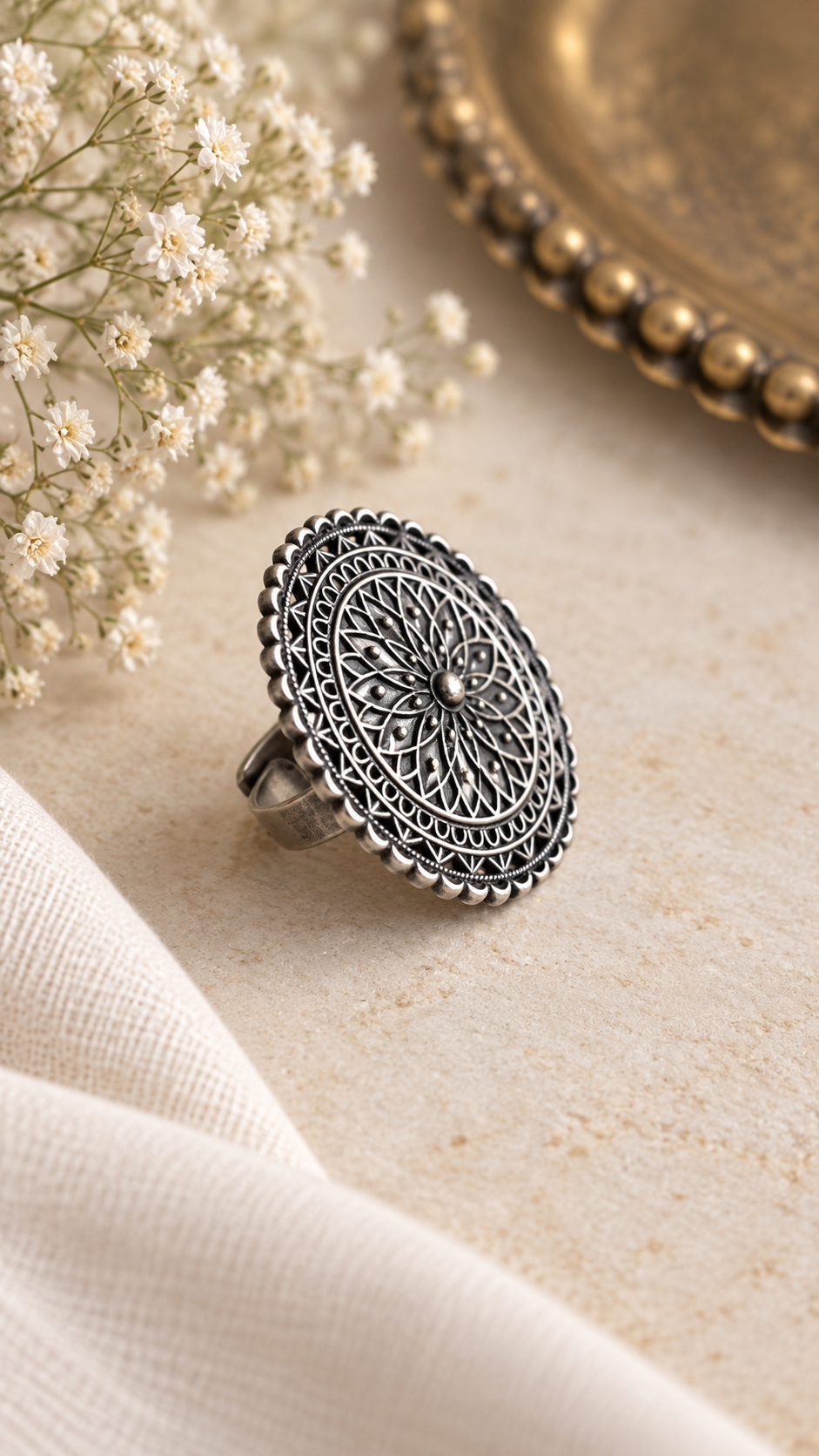Mystic Mandala Bloom Ring