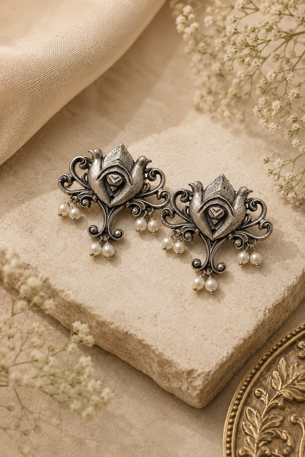 Chandrekha Pearl Drop Earrings