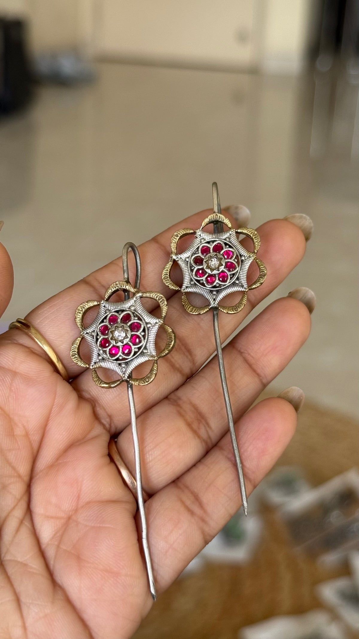 Mandala Bloom Statement Earcuffs