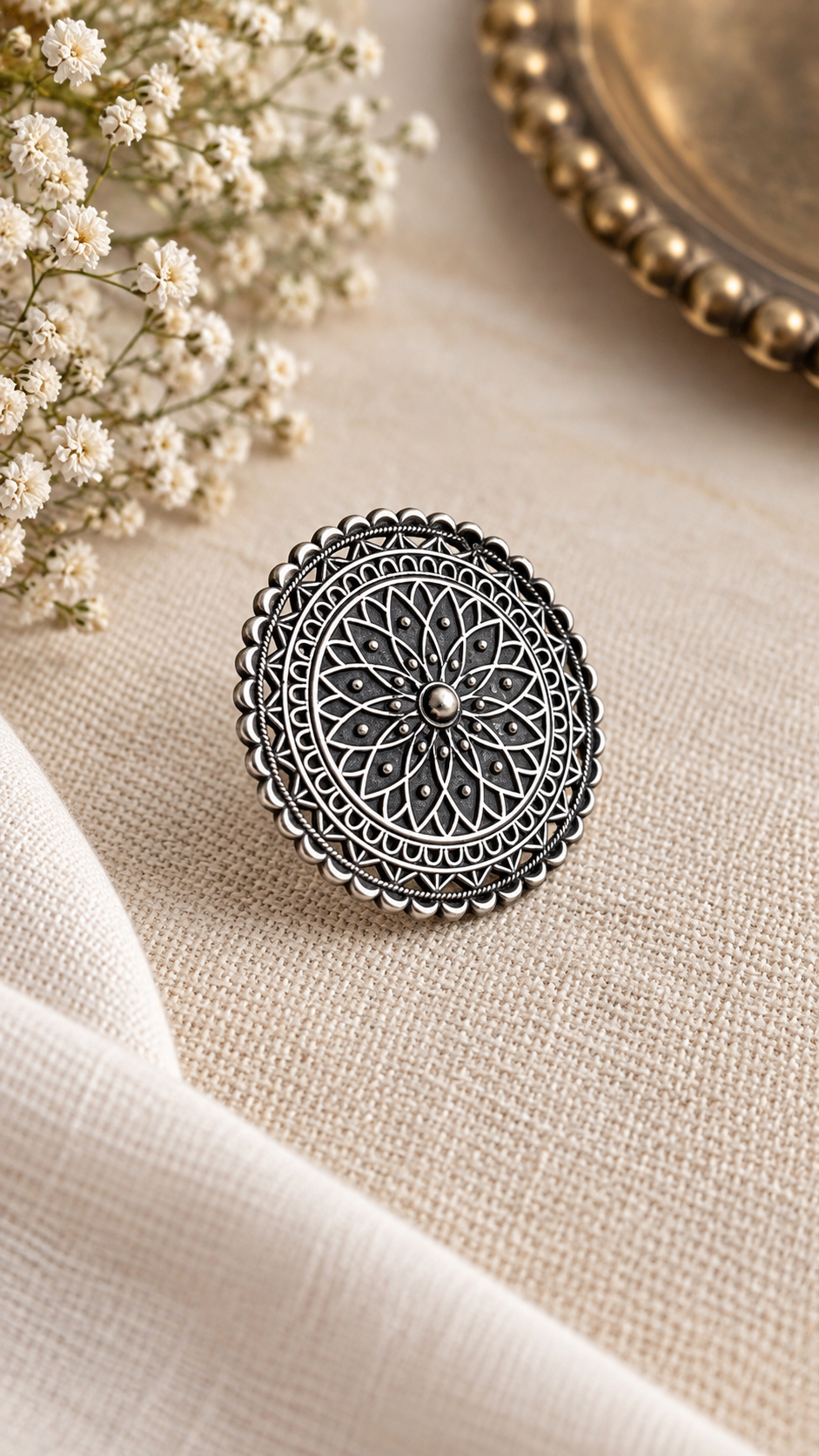 Mystic Mandala Bloom Ring