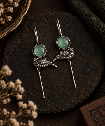 Neelam Birdstone Statement Earcuffs