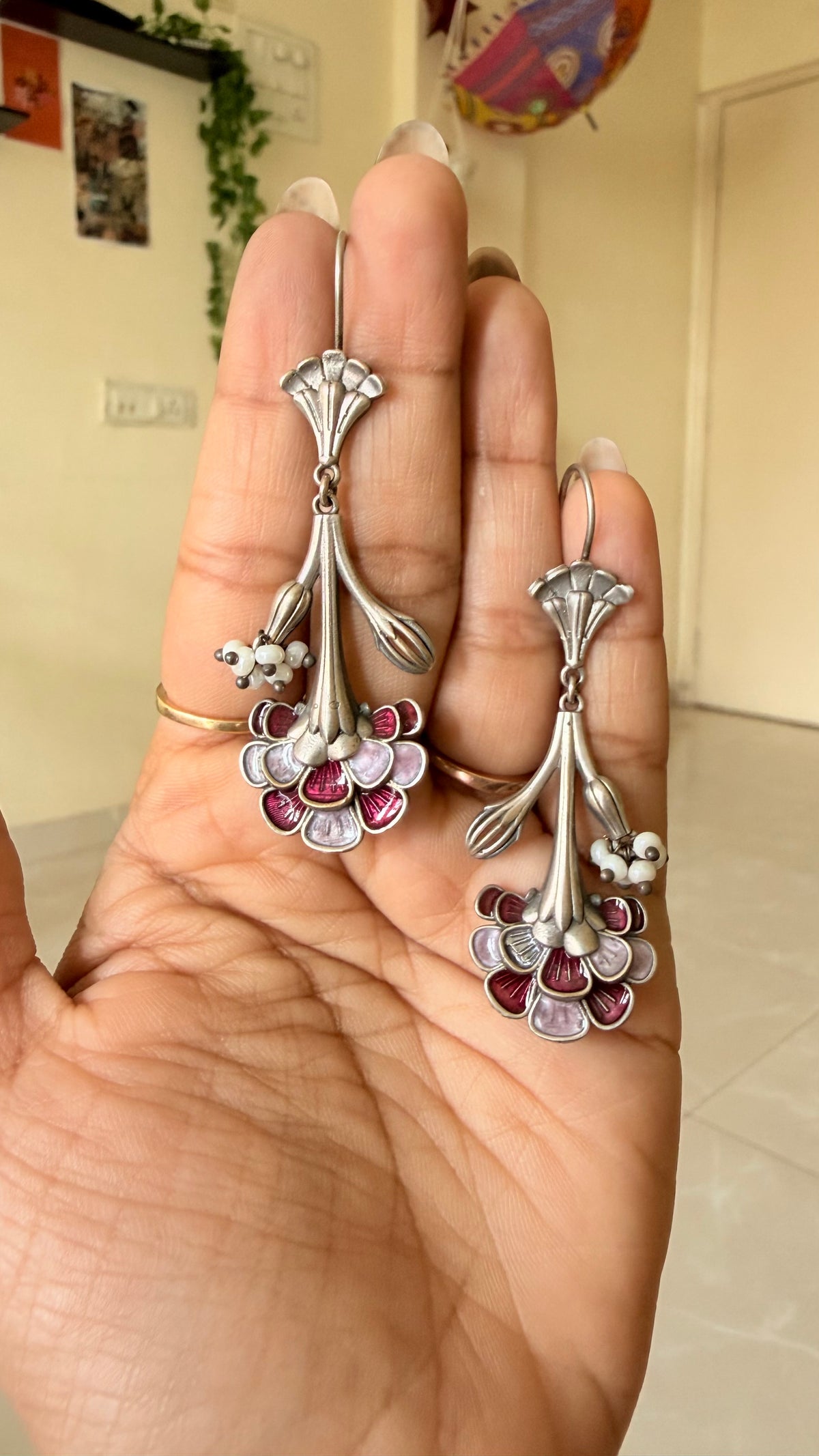 Gulnaar Floral Drop Earrings
