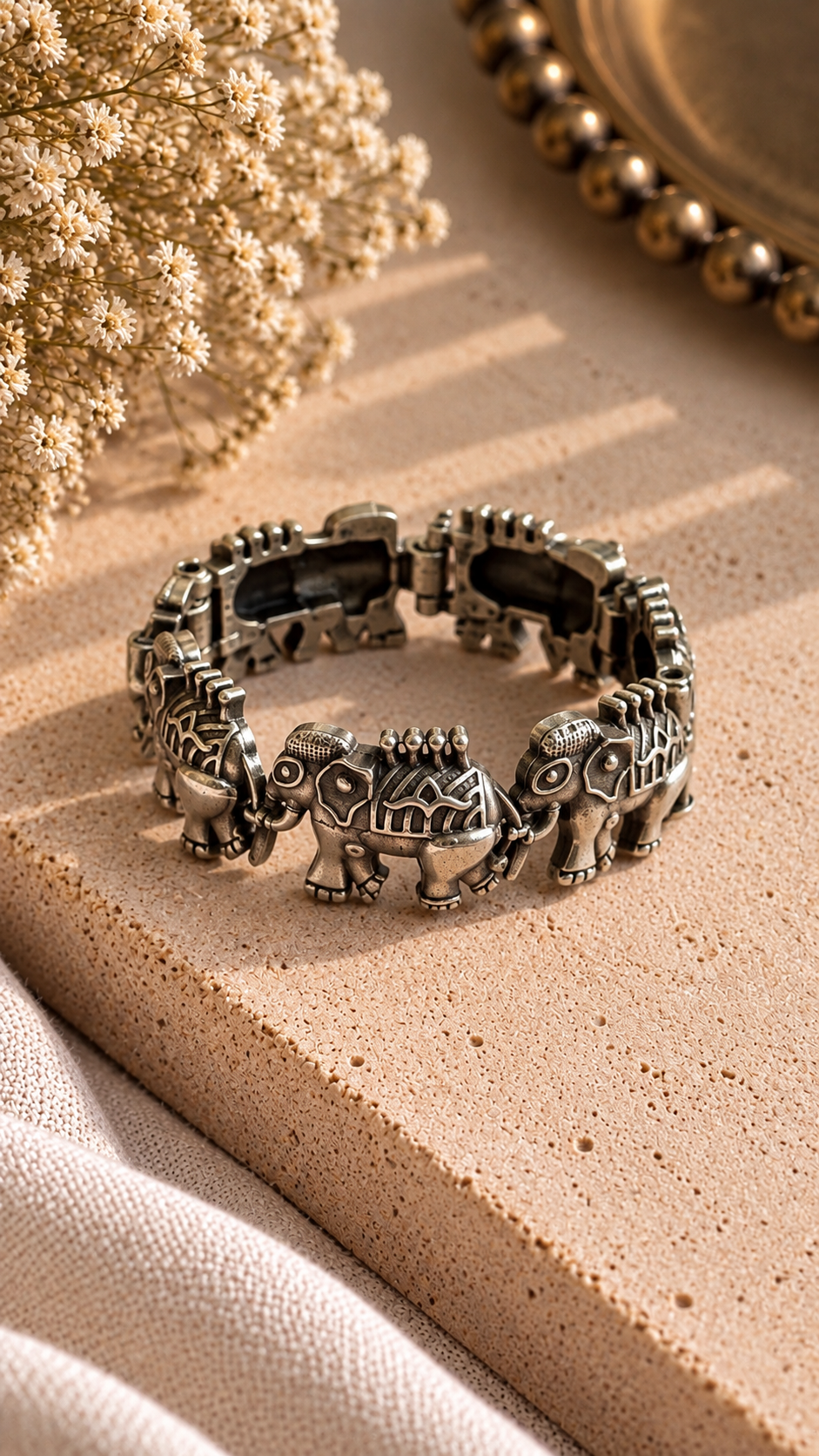 Gajraj Elephant Oxidised Bangles