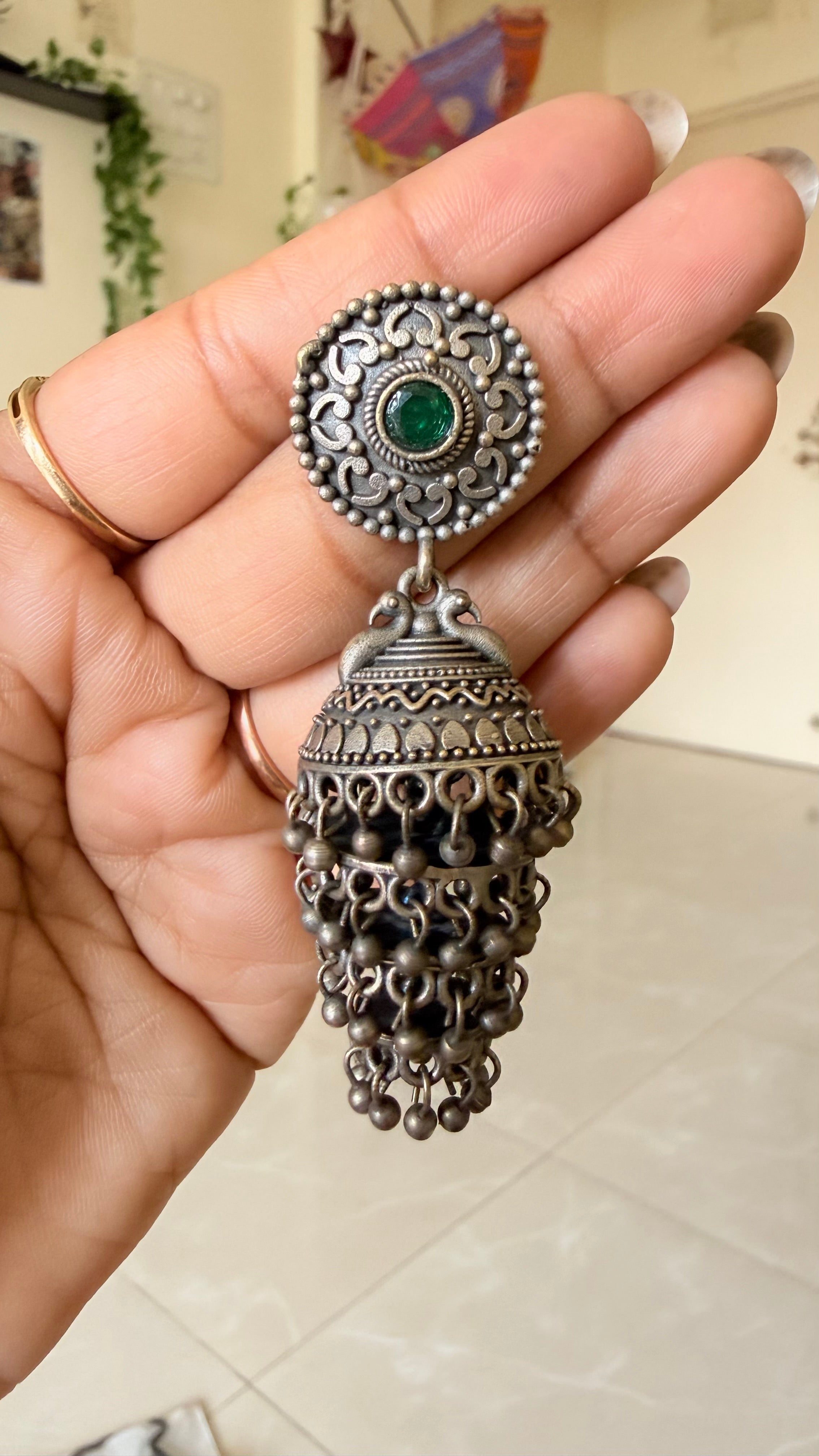 Gulnaar Cascade Jhumkas