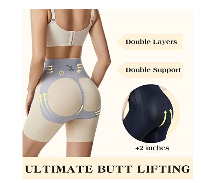 🩷 Seamless Sculpting Shapewear Shorts – High-Waist • Butt Lift • Anti-Slip • Cotton Crotch | Lady Language (Skin)