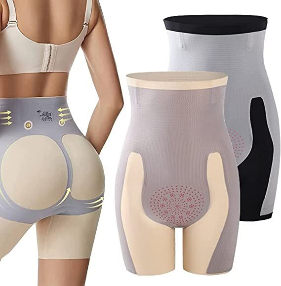 🩷 Seamless Sculpting Shapewear Shorts – High-Waist • Butt Lift • Anti-Slip • Cotton Crotch | Lady Language (Skin)