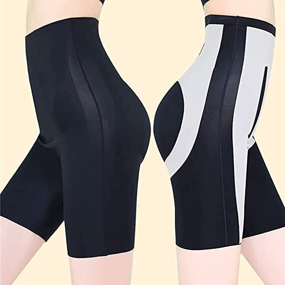 🩷 Seamless Sculpting Shapewear Shorts – High-Waist • Butt Lift • Anti-Slip • Cotton Crotch | Lady Language (Black)