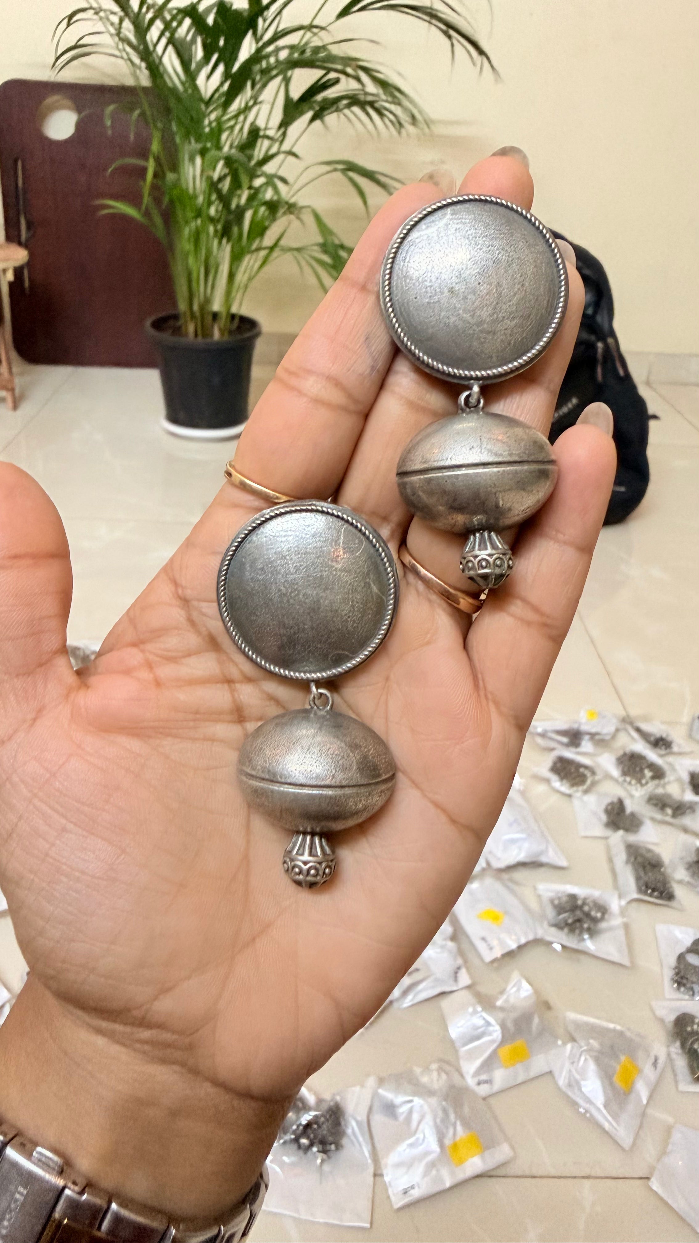 Gola Antique Drop Earrings