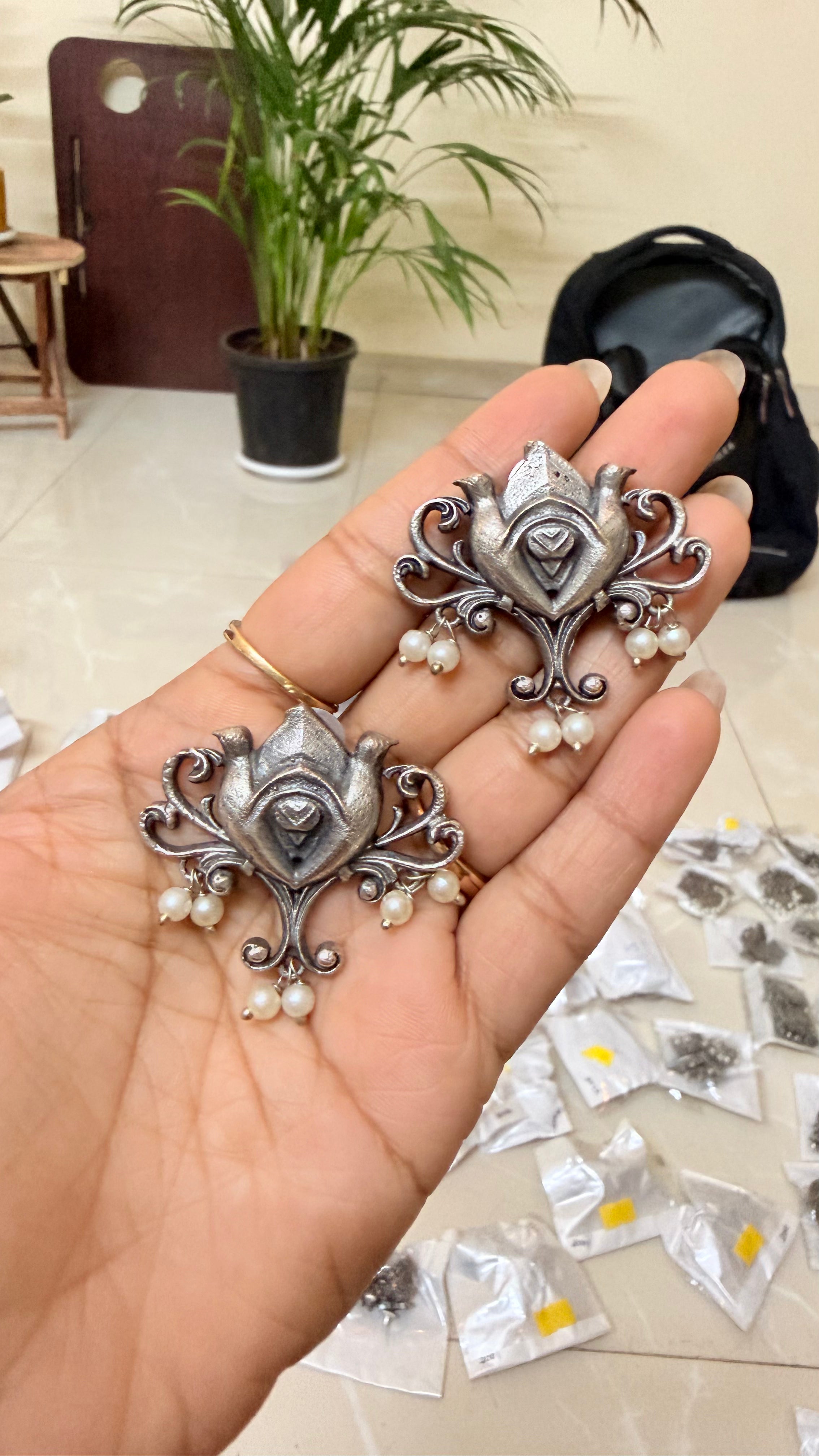 Chandrekha Pearl Drop Earrings