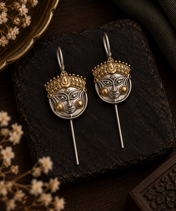 Durgamata Dual-Tone Face Earcuffs