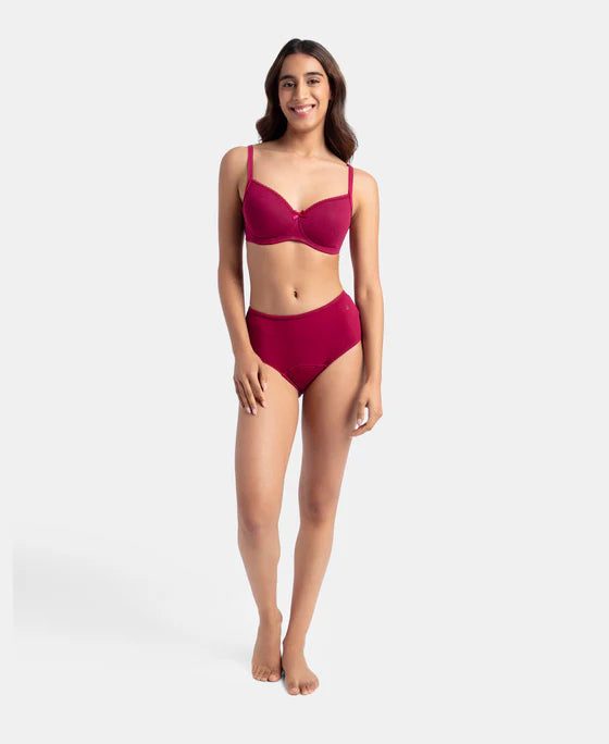 Jockey SW05 Women's Super Combed Cotton Elastane Stretch Period Panty (PK OF 1)
