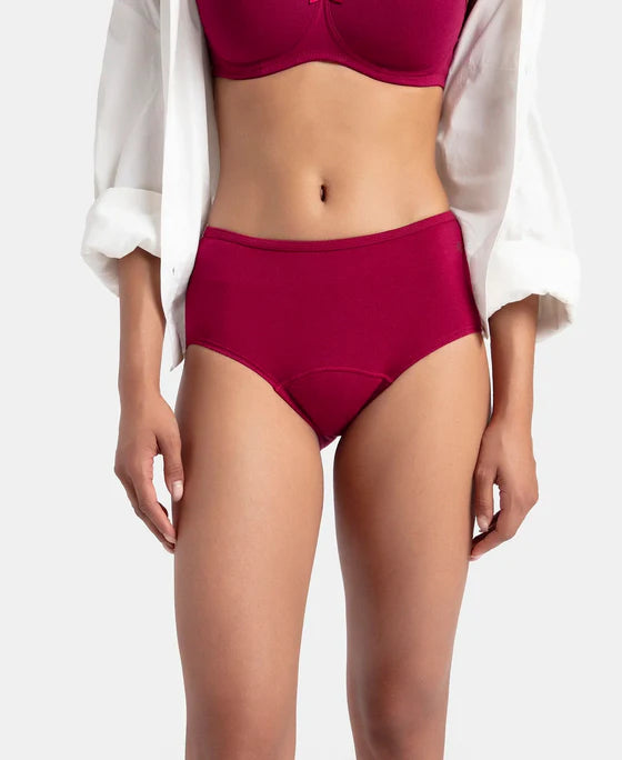 Jockey SW05 Women's Super Combed Cotton Elastane Stretch Period Panty (PK OF 1)
